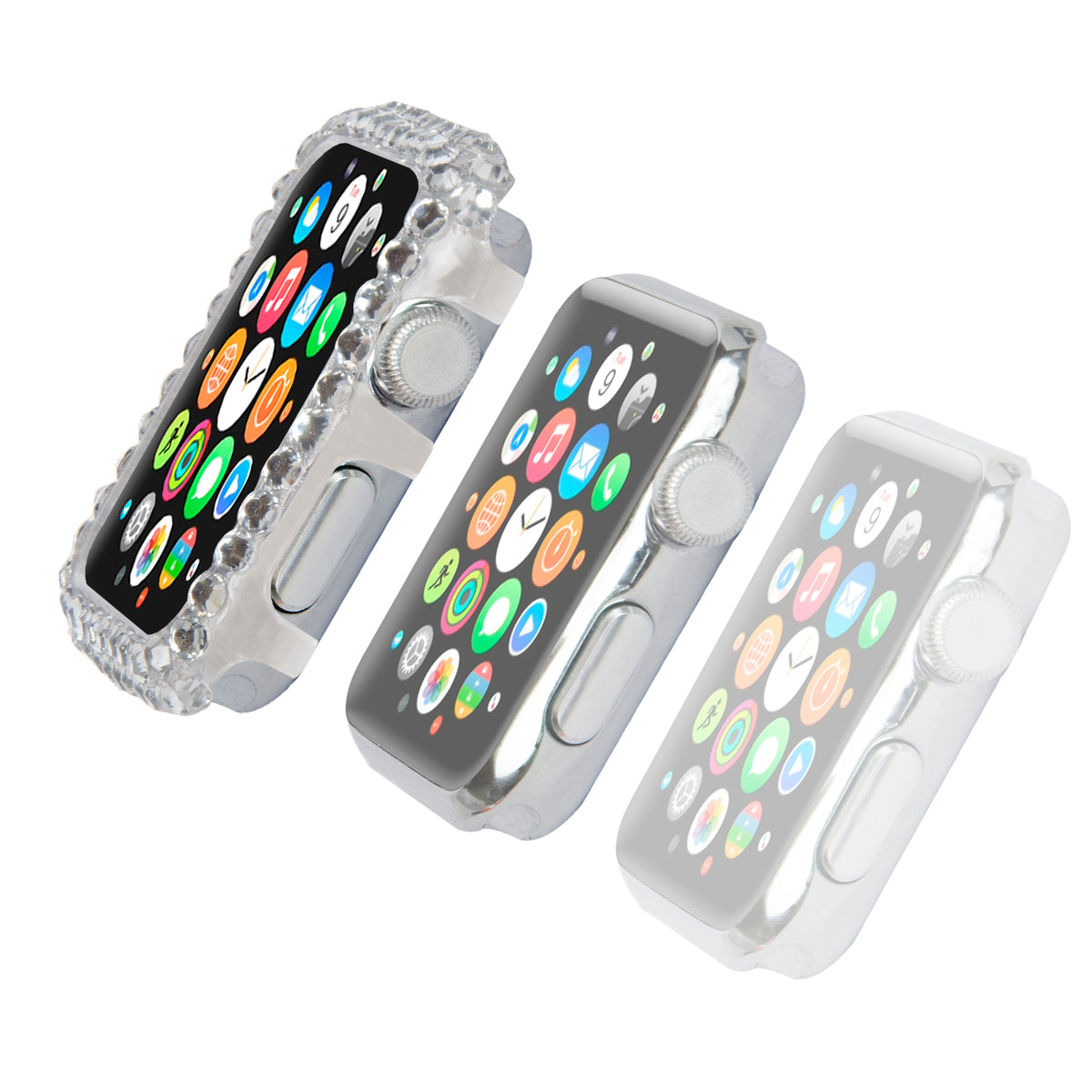 Navor Unique Slim Protective Full Fashion Bling Case Cover for Apple Watch Series 1-2-3 - NAVOR
