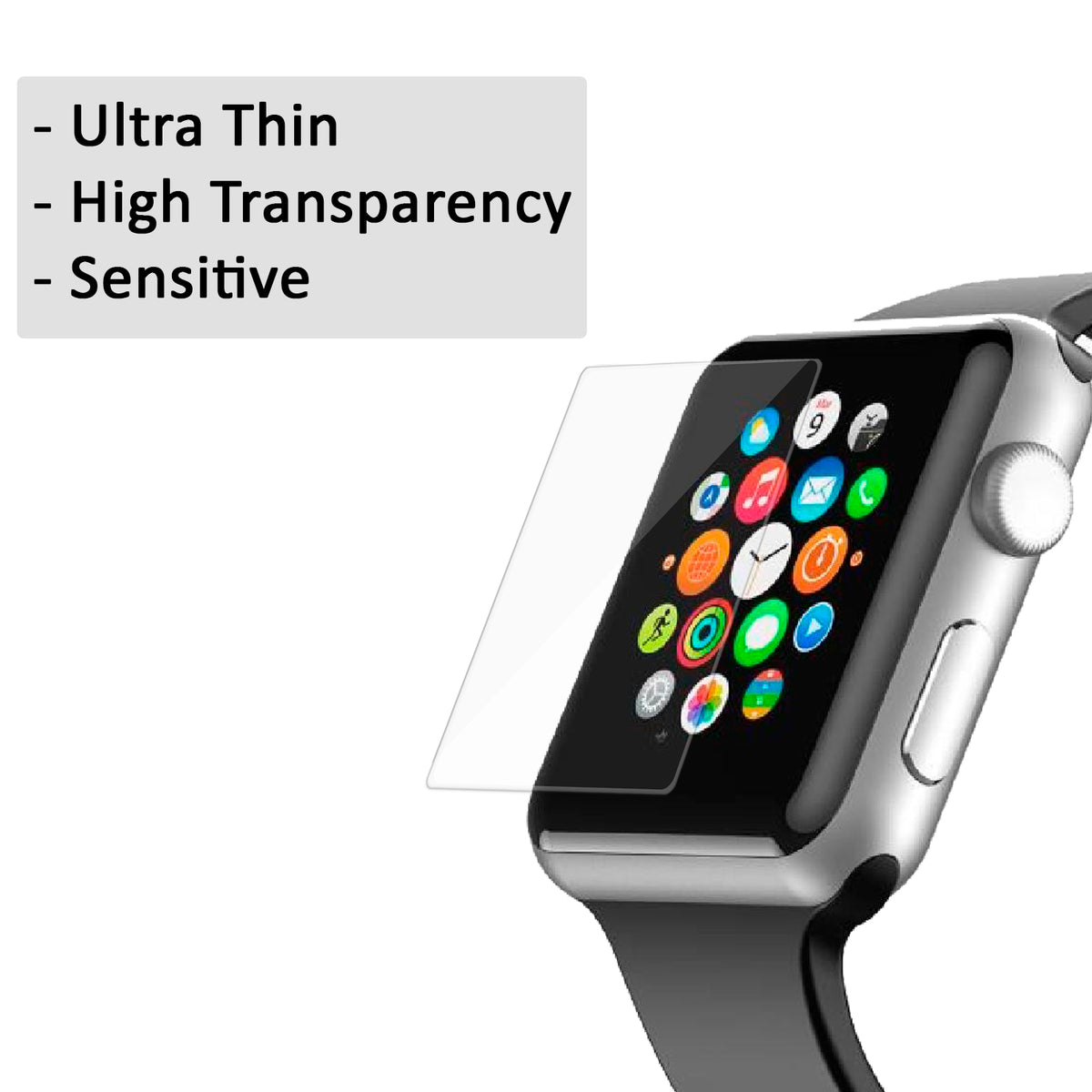 Apple Watch Tempered Glass Screen Protector - NAVOR