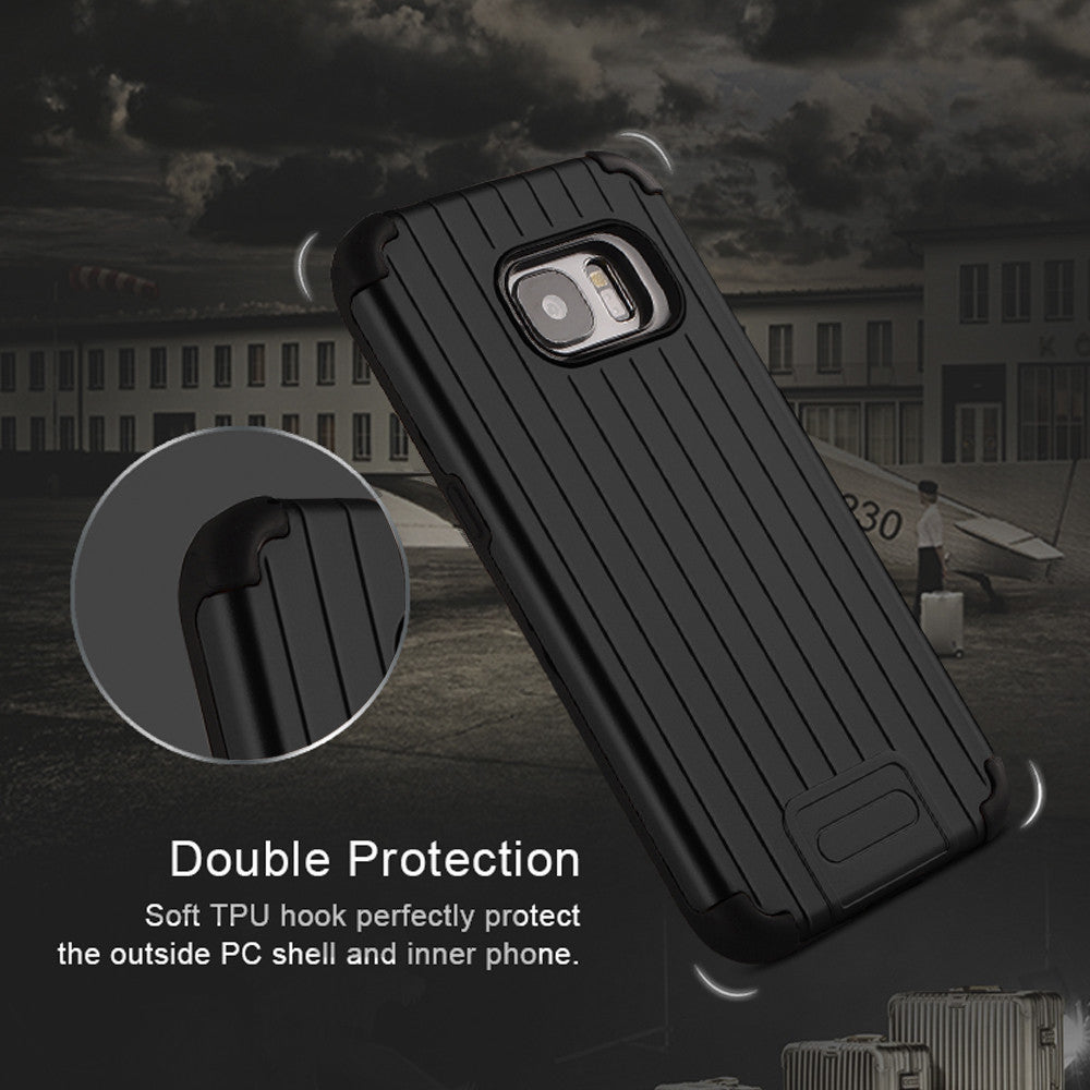 NAVOR Kario Groove Dual Layer Hybrid Protective Case for Samsung Galaxy S7 - NAVOR