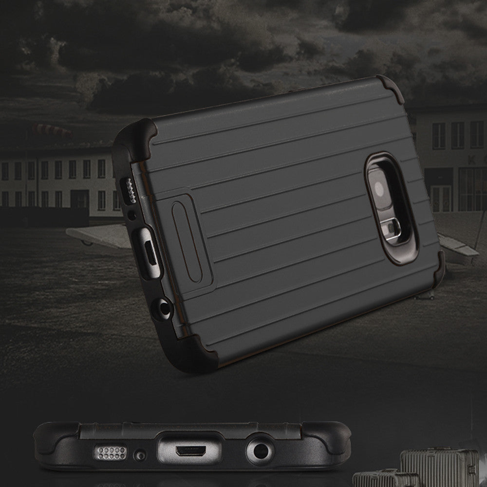 NAVOR Kario Groove Dual Layer Hybrid Protective Case for Samsung Galaxy S7 Edge - NAVOR