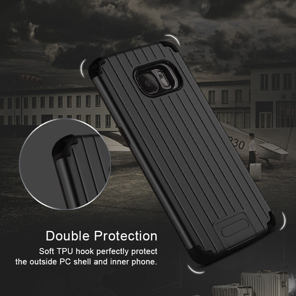 NAVOR Kario Groove Dual Layer Hybrid Protective Case for Samsung Galaxy S7 Edge - NAVOR