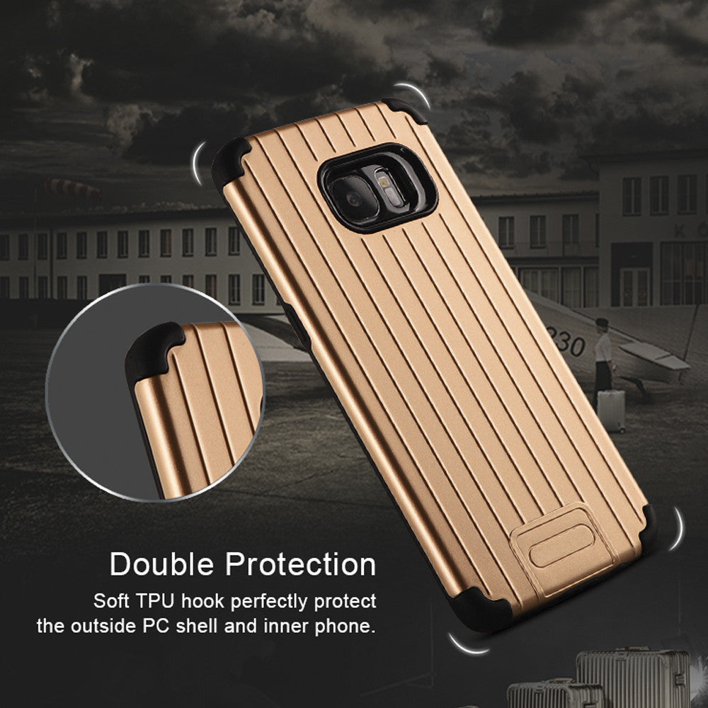 NAVOR Kario Groove Dual Layer Hybrid Protective Case for Samsung Galaxy S7 Edge - NAVOR