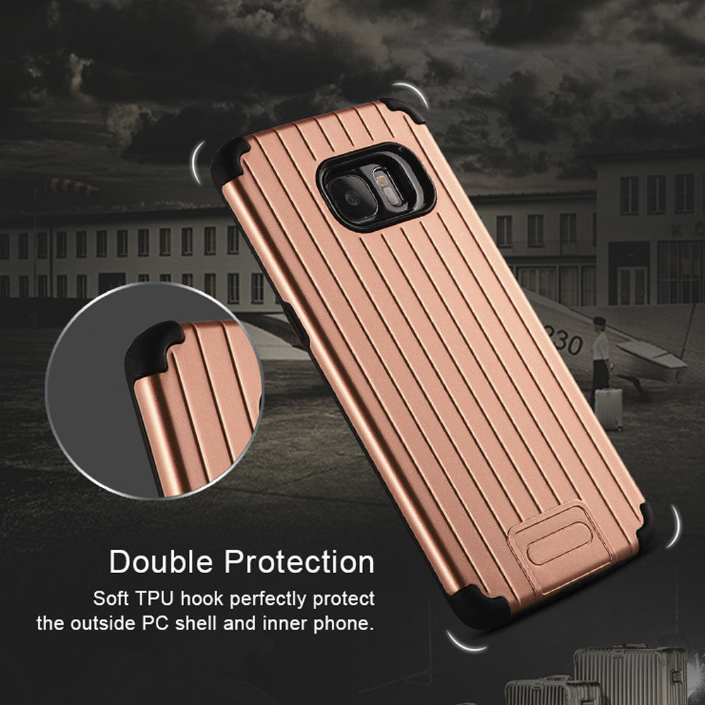 NAVOR Kario Groove Dual Layer Hybrid Protective Case for Samsung Galaxy S7 Edge - NAVOR