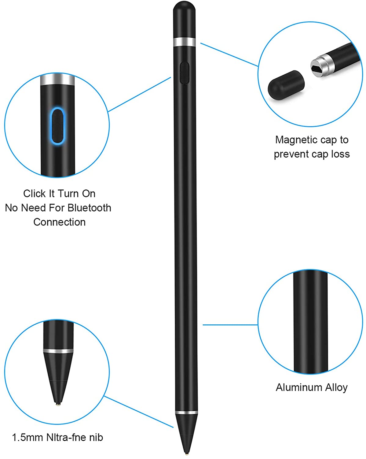 navor Stylus Pen for Touch Screens, Smart Phones & Tablets - NAVOR