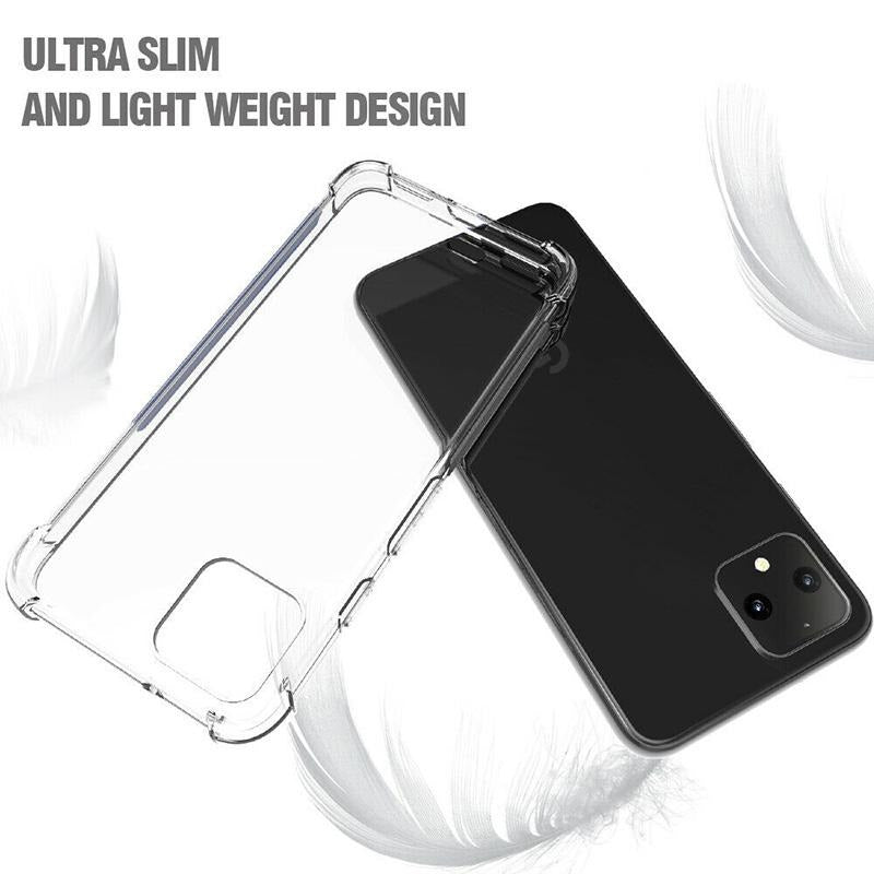Google Pixel 4 Case with 2 Pack Tempered Glass Screen Protectors - NAVOR