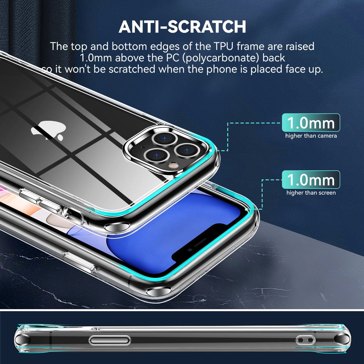 Slim Clear iPhone 11 Pro Max Case - NAVOR