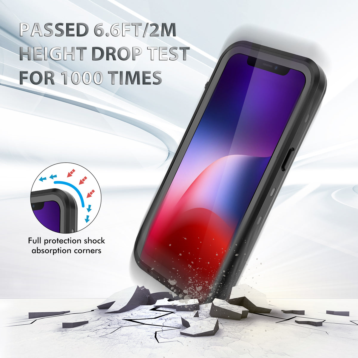 IP68 Waterproof Phone Cover for iPhone 13 6.1" - NAVOR