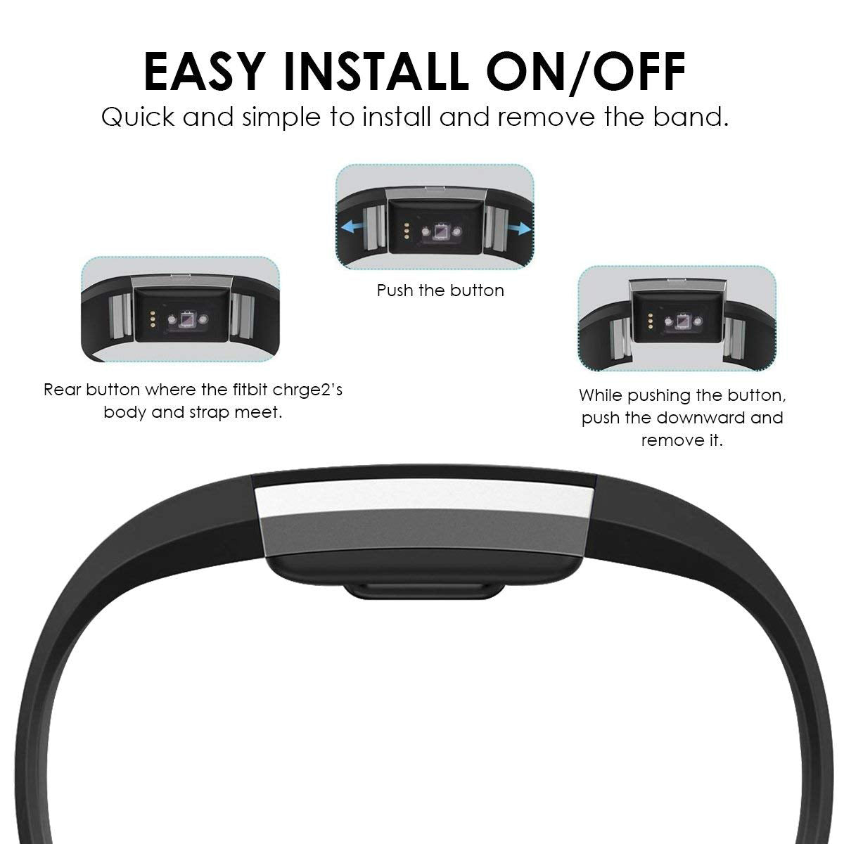 Fitbit Charge 2 Bands - 2 Pack - NAVOR